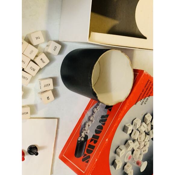 Vintage 1977 Dirty Words Game Naughty Dice Adult Humor Original Box No Hourglass - Picture 3 of 6